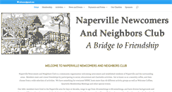 Desktop Screenshot of napervillenewcomersandneighborsclub.com
